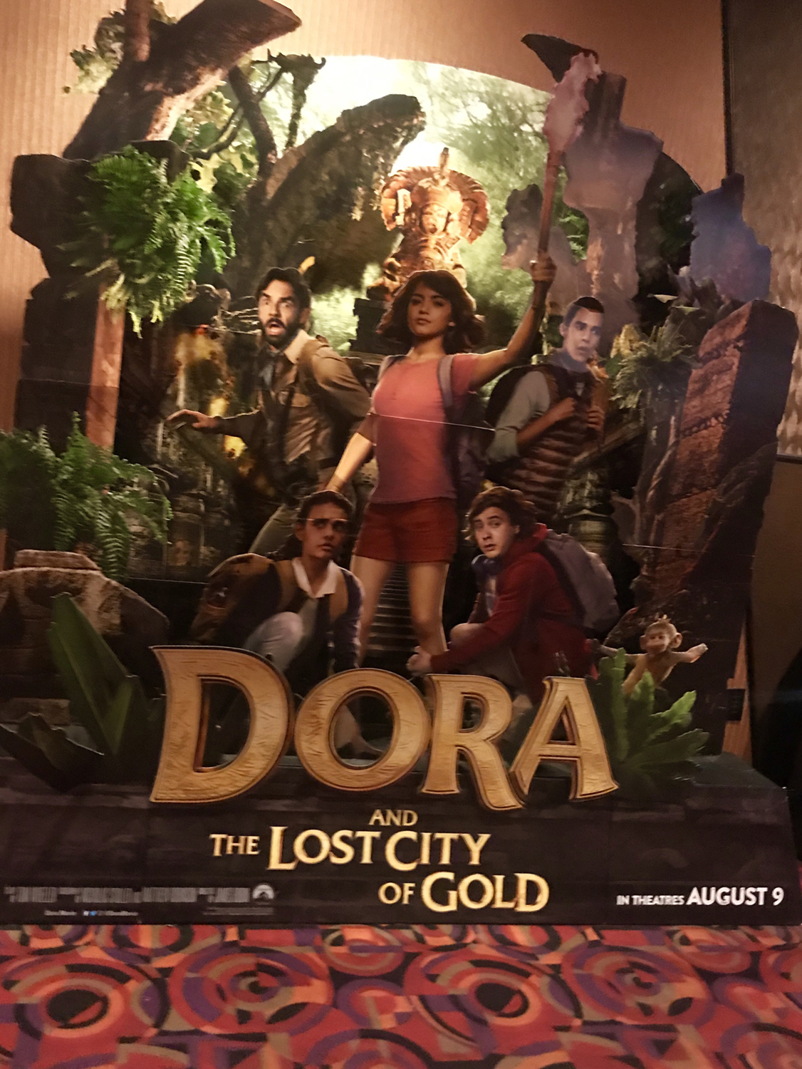Dora the explore movie display