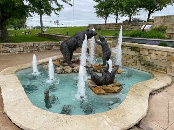 Fountain at Merriam Historic Plaza