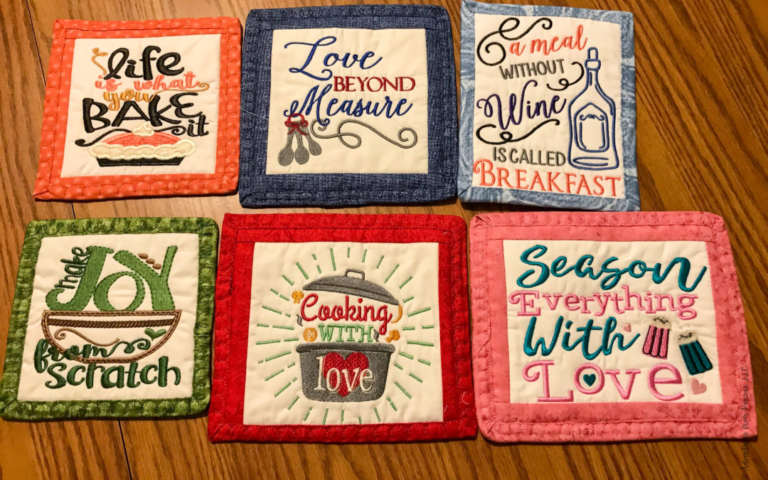 Machine Embroidery Trivets