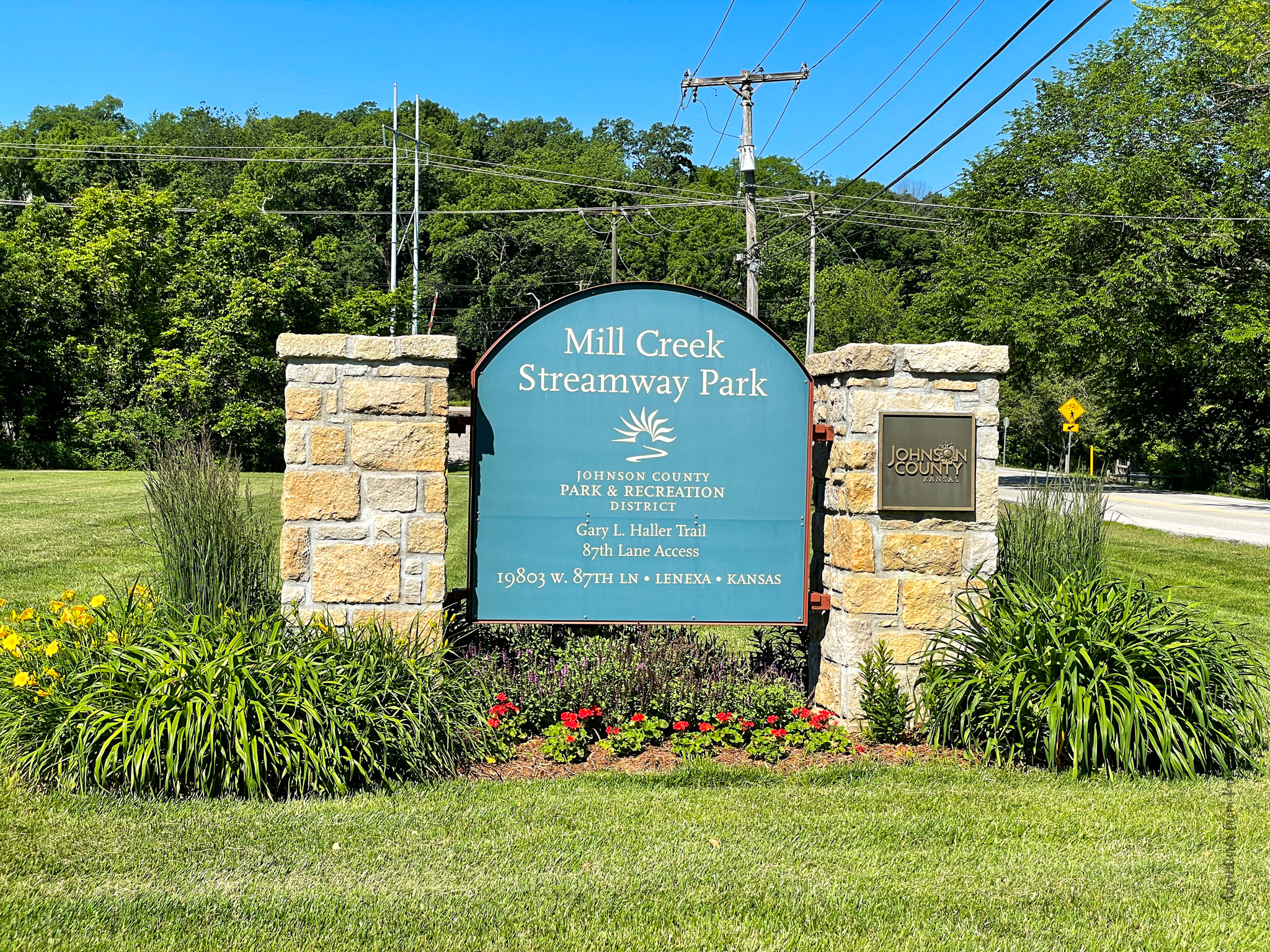 Mill Creek Streamway Entry Sign