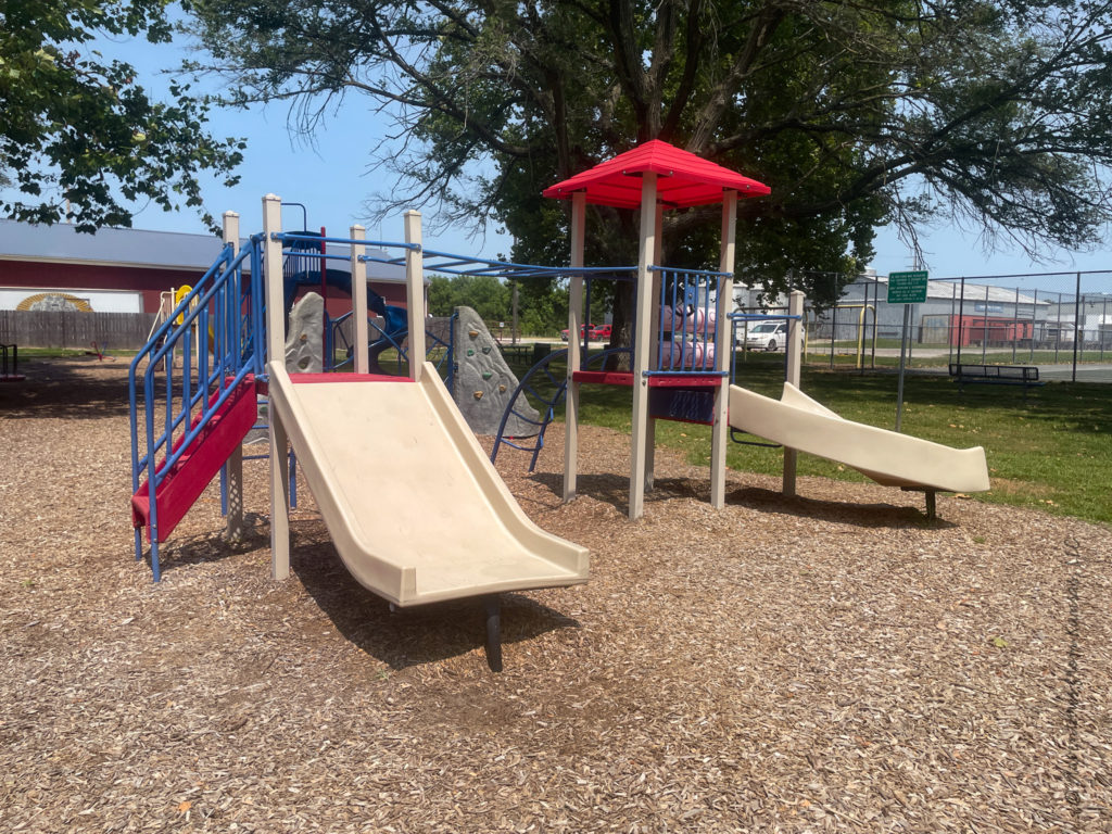 slides and little kid playground
