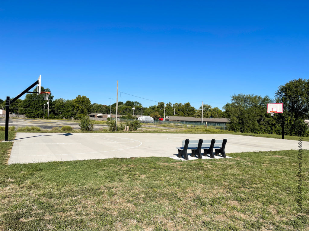 full size basketball courts at Ottawa teen park