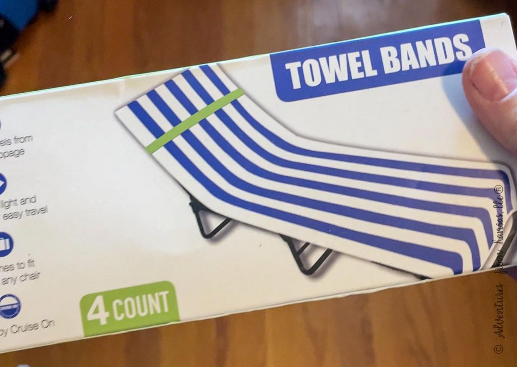 box of towel bands 4 count green