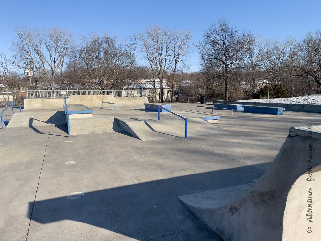 skate park at Burrus old mill