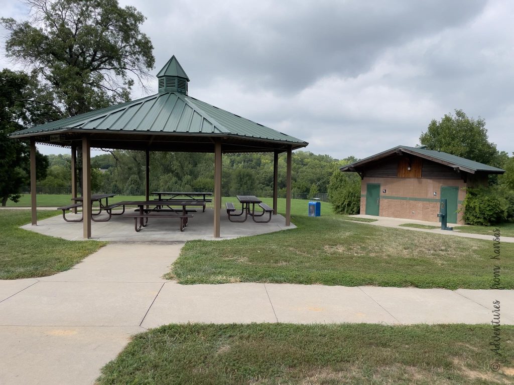 shelter and restrooms at park