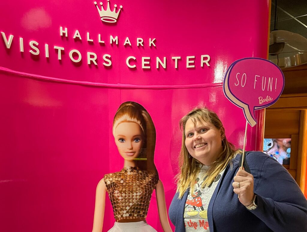 Me and Barbie at Hallmark Visitors Center