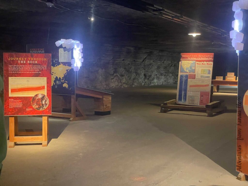 pre dino room inside the salt mines in hutchinson Kansas